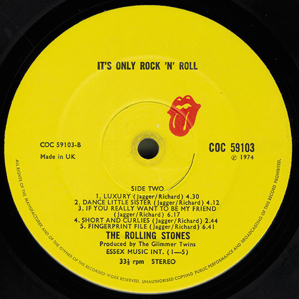 The Rolling Stones - It's Only Rock 'N Roll tweedehands rock & roll LP bij Run4Records