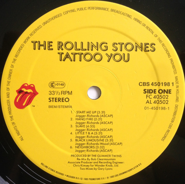 The Rolling Stones - Tattoo You tweedehands rock LP bij Run4Records