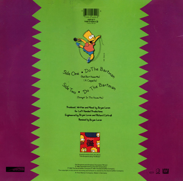 The Simpsons - Do The Bartman tweedehands hip hop LP bij Run4Records