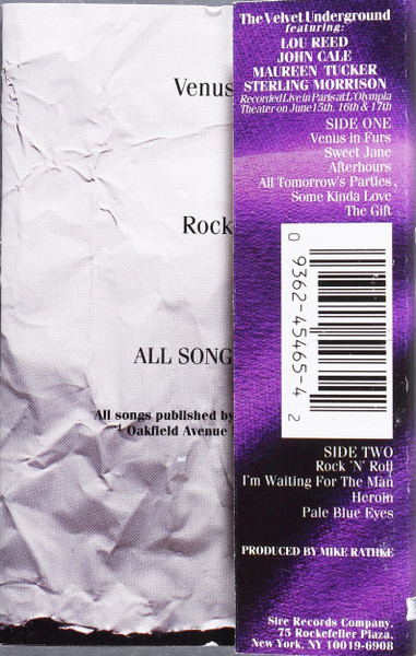 The Velvet Underground - Live MCMXCIII tweedehands cassette LP bij Run4Records