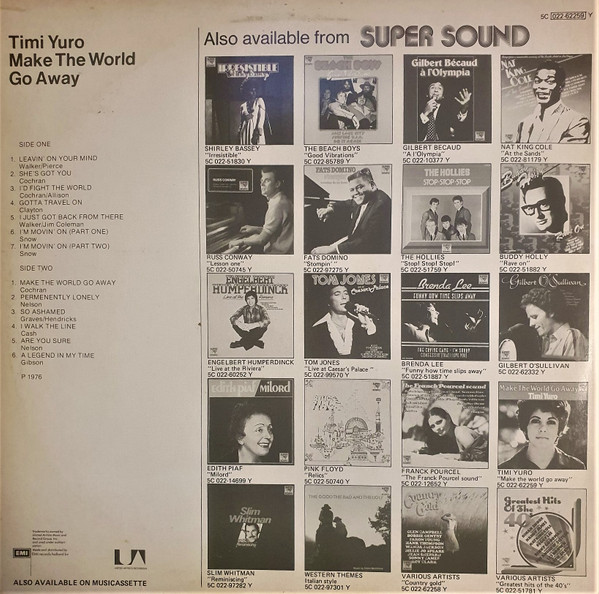 Timi Yuro - Make The World Go Away tweedehands pop LP bij Run4Records