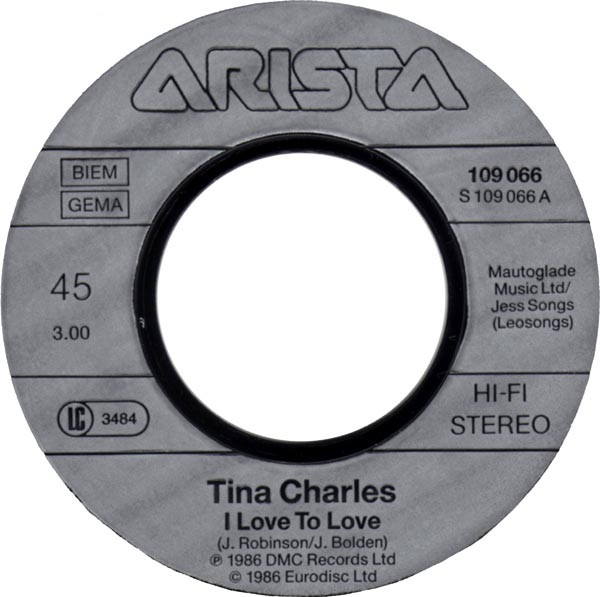 Tina Charles - I Love To Love tweedehands 7 inch LP bij Run4Records