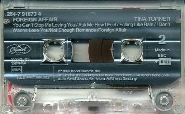Tina Turner - Foreign Affair tweedehands cassette LP bij Run4Records