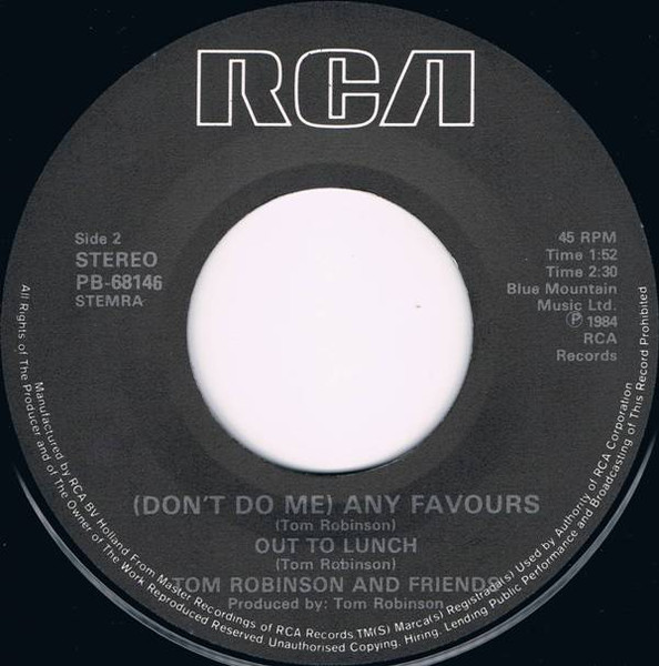 Tom Robinson - Listen To The Radio (Atmospherics) tweedehands 7 inch LP bij Run4Records