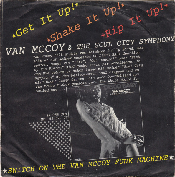 Van McCoy & The Soul City Symphony - Disco Baby / The Hustle tweedehands 7 inch LP bij Run4Records