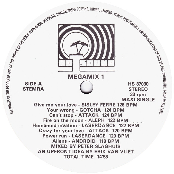 Various - Hotsound Megamix 1 tweedehands disco LP bij Run4Records