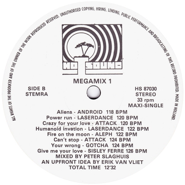 Various - Hotsound Megamix 1 tweedehands disco LP bij Run4Records