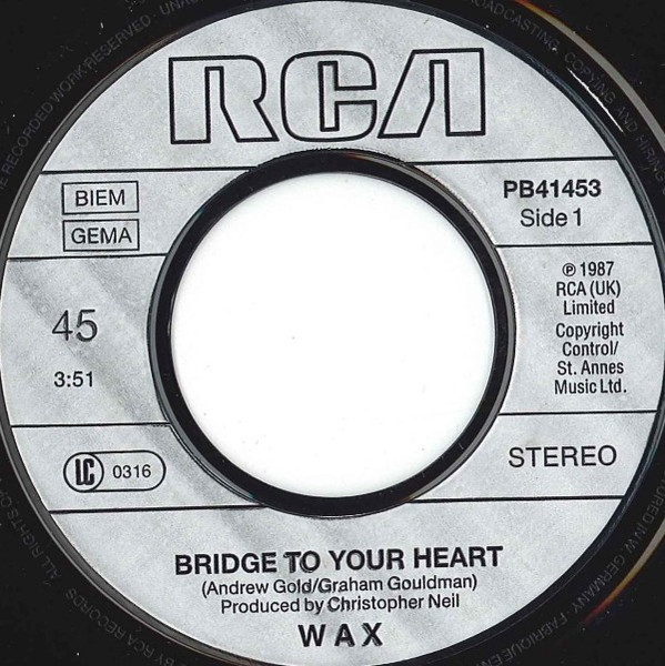 Wax (6) - Building A Bridge To Your Heart tweedehands 7 inch LP bij Run4Records