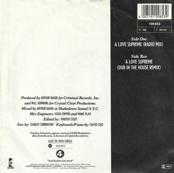 Will Downing - A Love Supreme tweedehands 7 inch LP bij Run4Records