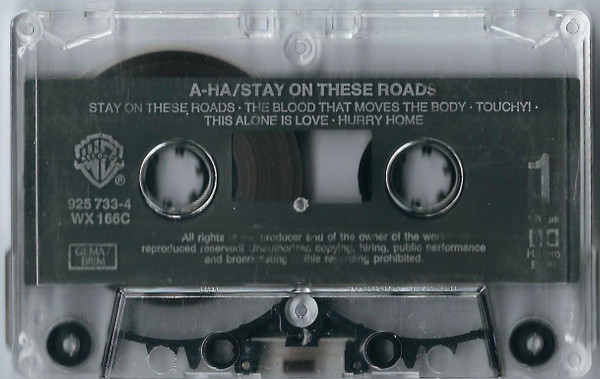 a-ha - Stay On These Roads tweedehands cassette LP bij Run4Records