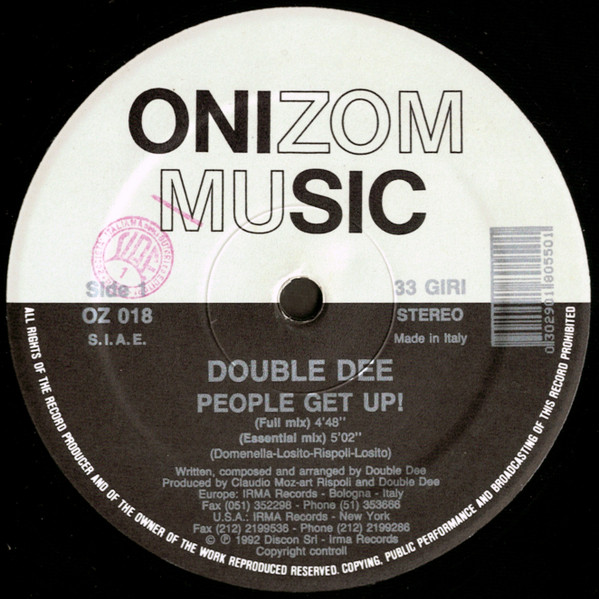 Double Dee - People Get Up! tweedehands house LP bij Run4Records