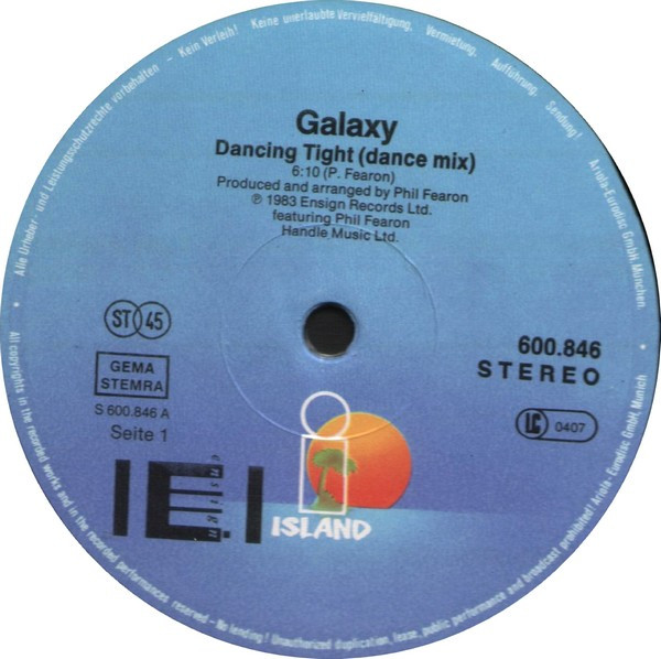Galaxy (4) - Dancing Tight tweedehands disco LP bij Run4Records