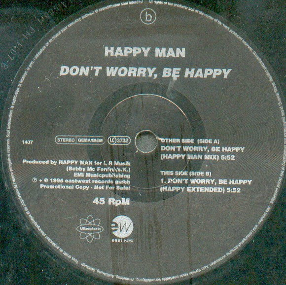 Happy Man - Don't Worry, Be Happy tweedehands house LP bij Run4Records